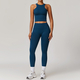long Sleeve Yoga Set With Leggings And Sports Vest