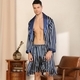 plus Size Satin Bathrobe Shorts Set With Ice Silk Pajamas