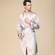 plus Size Satin Bathrobe Shorts Set With Ice Silk Pajamas