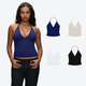 triangle Cup Halter V-Neck Backless Crop Top