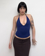 triangle Cup Halter V-Neck Backless Crop Top