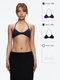 hanging Triangle Cup Tank Top With Double Layered Interior