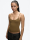 high-Elastic Slim-Fit Sleeveless Camisole Top For Daily Wear