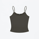 women's Fitted Camisole Tank Top - Thin Strap Sleeveless Stretchy Casual Sportswear
