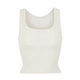 kim Cotton Rib Sleeveless Strapless Slim Fit Tank Top