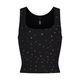 kim Cotton Rib Sleeveless Strapless Slim Fit Tank Top
