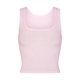 kim Cotton Rib Sleeveless Strapless Slim Fit Tank Top