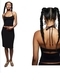 solid Color Elastic Strap Backless Tank Top