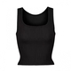 kim Cotton Rib Tank Top Sleeveless Strapless Slim Fit