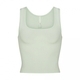 kim Cotton Rib Tank Top Sleeveless Strapless Slim Fit