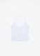 clay Grey Basic Style Vest Top With Neck Strap