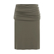 v-Neck Pleated Mid-Sleeve Top With High-Waisted Pleated Slit Midi Skirt Set