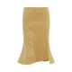 v-Neck Pleated Mid-Sleeve Top With High-Waisted Pleated Slit Midi Skirt Set
