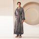 coral Fleece Long Kimono Bathrobe For Couples