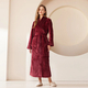 coral Fleece Long Kimono Bathrobe For Couples