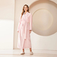 coral Fleece Long Kimono Bathrobe For Couples
