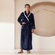 coral Fleece Long Kimono Bathrobe For Couples