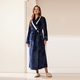 coral Fleece Long Kimono Bathrobe For Couples