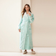 coral Fleece Long Kimono Bathrobe For Couples