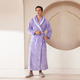 coral Fleece Long Kimono Bathrobe For Couples