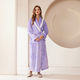 coral Fleece Long Kimono Bathrobe For Couples