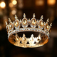 voller Runder Strassstein Braut Tiara Hochzeit Kopfschmuck