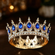 voller Runder Strassstein Braut Tiara Hochzeit Kopfschmuck