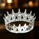 full Round Rhinestone Bridal Tiara Wedding Headpiece