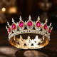 voller Runder Strassstein Braut Tiara Hochzeit Kopfschmuck