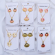 gold Stainless Steel Leaf Insect Jewelry Set