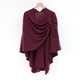diagonal Opening Knitted Shawl Cape Women Autumn Winter