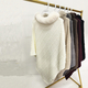 women's Knit Cape With Faux Fur Collar Shawl
