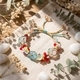 handmade Woven Bracelet With Monet Garden Butterfly Flower Design