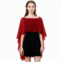 chiffon Pullover Shawl Cape With Sun Protection Arm Cover