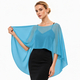 chiffon Pullover Shawl Cape With Sun Protection Arm Cover
