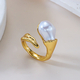 Vintage Barock Tiger Auge Zirkon Ring 8-Teile-Set