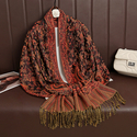 ethnic Paisley Imitation Cashmere Shawl With Tassels