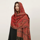 ethnischer Paisley Imitation Kaschmir Schal Mit Quasten