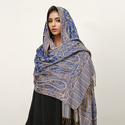 ethnic Paisley Imitation Cashmere Shawl With Tassels