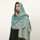 ethnischer Paisley Imitation Kaschmir Schal Mit Quasten