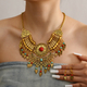 vintage Ethnic Style Teardrop Tassel Necklace And Earrings Set