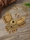vintage Ethnic Style Teardrop Tassel Necklace And Earrings Set
