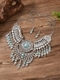 vintage Ethnic Style Teardrop Tassel Necklace And Earrings Set