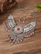 vintage Ethnic Style Teardrop Tassel Necklace And Earrings Set