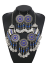 vintage Hollow Multi-Layer Coin Tassel Necklace For Women