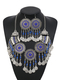 vintage Hollow Multi-Layer Coin Tassel Necklace For Women