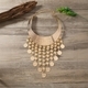 punk Metal Exaggerated Pattern Tassel Necklace