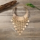 punk Metal Exaggerated Pattern Tassel Necklace