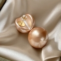 korean Style Large Pearl Stud Earrings For Women