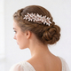 handmade Minimalist Rhinestone Bridal Hair Comb